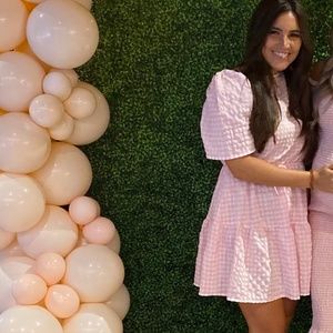 Missguided puff sleeve dress